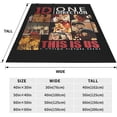 thumbnail image 5 of One Music Direction Flannel Blanket Air Conditioning Blanket Nap Blanket Sofa Throw Blanket Throw Blankets 50"X40", 5 of 6