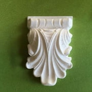 Shabby Chic Carved Swag White Flat Post Diy Architectural Furniture Applique