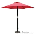 thumbnail image 3 of Abble 7.5ft Patio Umbrella with Crank Handle Outdoor Market Umbrella with 6 Sturdy Umbrella Ribs Waterproof for Garden Deck Backyard Pool, Red, 3 of 7