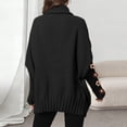 thumbnail image 6 of YueHuiYing Womens Turtleneck Oversized Sweater Chunky Pullover Sweater Casual Fall Loose Knit Jumper Top, 6 of 6