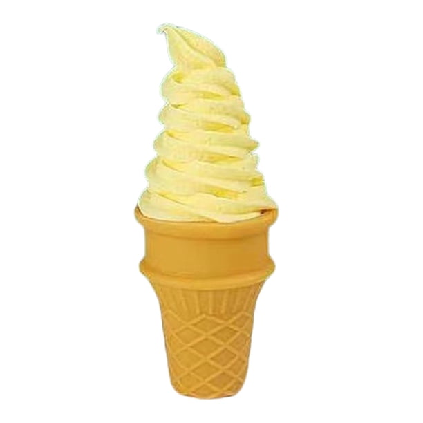 Cono falso simulado, comida, juego de rol, modelo artificial para postre, accesorios para fotos, Amarillo