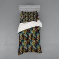 thumbnail image 2 of Ambesonne Geometric Bedding Set 4 Pcs, Abstract Urban Design, Queen, Multicolor, 2 of 3