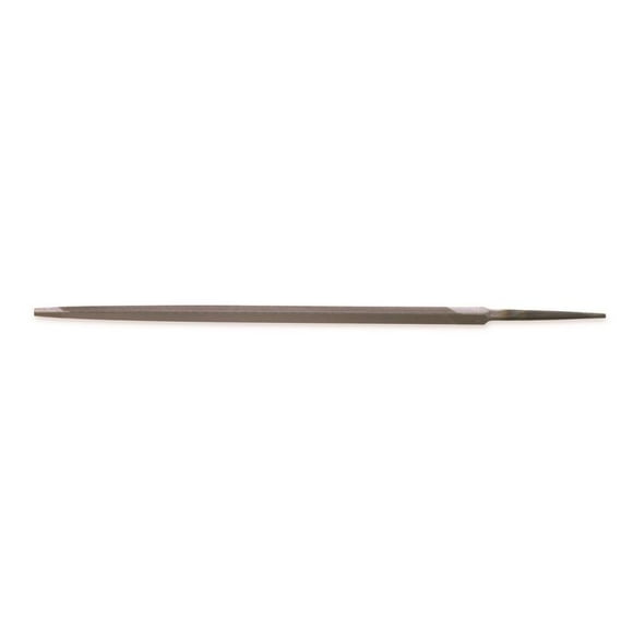Crescent Nicholson 6" Triangle Single Cut Extra Slim Taper File with Red Handle - 21736NN