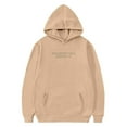 thumbnail image 6 of SGMVNU Hoodies for Girls Boys Inspirational Graphic 12-13 Years Oversized Y2K Hooded Sweatshirt with Pockets Autumn Winter Outfit Khaki, 6 of 7