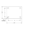 thumbnail image 4 of SES Brand Ensemble de Roulettes 2-1/2 Pouces / Compatible avec True Refrigerator Part 881029 / Roulettes Profil Bas / 2 Pivotantes & 2 avec Frein, 4 of 4
