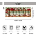 thumbnail image 3 of SPXUBZ Red Apple Kitchen Window Valance Farmhouse Curtain Valance Rod Pocket Home Decor, 3 of 5