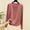 Pink, variant on Dianli Pajamas Loungewear Solid Color Round Neck Long Sleeve Lounge Top Cozy Homewear Lightweight Breathable Long Sleeve Pajama Top Comfortable Nightwear Sleepwear