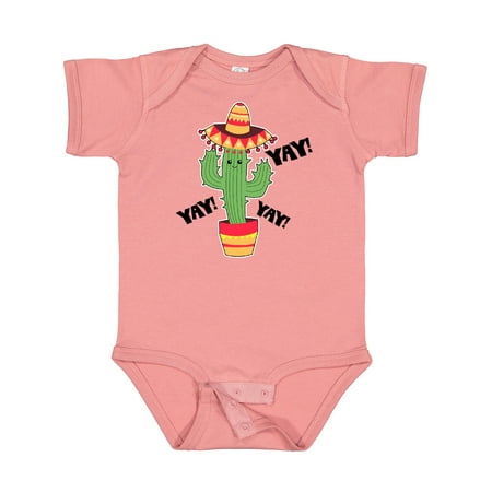 

Inktastic Cactus with Sombrero Cinco De Mayo Gift Baby Boy or Baby Girl Bodysuit