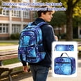 thumbnail image 4 of Waterproof 3pcs Girls Backpack Set with Lunch Box Pencil Bag for Elementary Middle School Travel Camping, 4 of 6