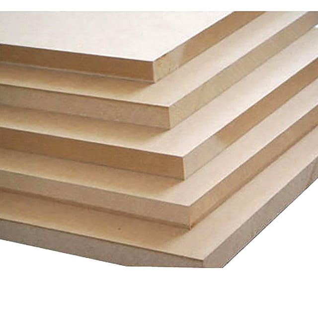 DGwood 1/2'' (12mm) x 12'' x 24'' MDF Board (3 Sheets, Nature Color, Plain Style)