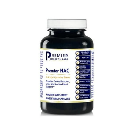 Premier Research Labs NAC (Vegan) - N-Acetyl-L-Cysteine for Liver Support & Antioxidant Boost - 60 Capsules