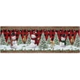 thumbnail image 2 of Kitchen Rugs and Mats Set of 1 Christmas Snowman Xmas Tree Farmhouse Red Plaid Kitchen Sink Mat,Non-Slip Area Runner Rug,Washable Floor Mat for Home Dining Room Office 15"x47", 2 of 6