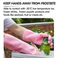 thumbnail image 3 of Vgo... Reusable Household Gloves Infused with Aromas,Lined Dishwashing Gloves,Cleaning Gloves,Long Sleeves (TP1117, 9/L,Pink, 3 of 7