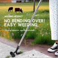 thumbnail image 2 of Weed Puller Tool with Wheels, Stand-Up Weeder Stainless Steel Claw for Gardening Patio Lawn Sidewalk Driveways Weeds, 2 of 5