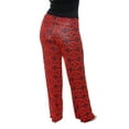 thumbnail image 2 of White Mark Plus Size Orange & Navy Printed Palazzo Pants, 2 of 4