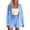 Blue(Womens Sets), variant on GUACER Two Piece Sets for Women Summer Striped Long Sleeve Button Shirts and Drawstring Waist Shorts Casual Outfits