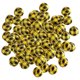 thumbnail image 1 of 100 piezas de redondas de madera para manualidades, pulseras, guirnaldas, decoración de granja, fabricación de joyas, accesorios DIY de 16mm cuadrícula negra sobre amarillo Yuyangstore cuentas de madera, 1 of 7