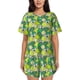 thumbnail image 1 of Fotbe Cartoon Koala Bear and Leaf Conjunto de Pijama Estampado para Mujer, 2 Piezas, Ropa de Dormir con Camiseta de Manga Corta y Shorts Suaves-Small, 1 of 6