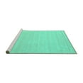 thumbnail image 2 of Ahgly Company Machine Washable Indoor Rectangle Solid Turquoise Blue Modern Area Rugs, 4' x 6', 2 of 4