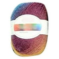 thumbnail image 2 of Wiueurtly Clearance Dyed Rainbow Wool Thread Handmade Diy Crochet Fine Shawl Hat Scarf Woolen Thread, 2 of 2