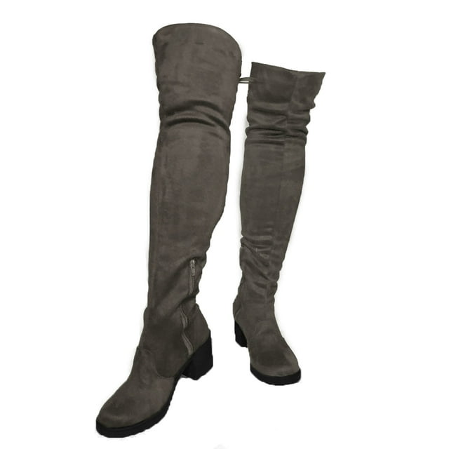 Bota Larga Para Mujer Maxi Bota Redonda Nyxmart NYXMART Botas Largas