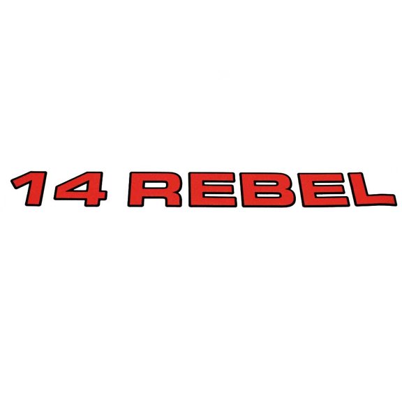 Lund Boat Decal 1987805 | 14 Rebel Metallic Red Black 10 x 1 1/8 Inch