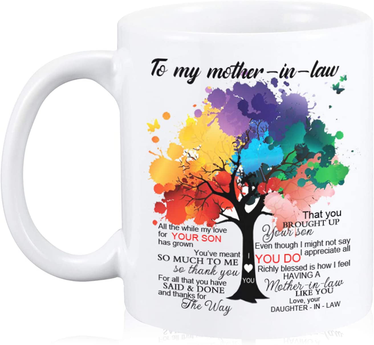 Wendana To My Mother in Law Coffee Mug Tree Rainbow Sweet