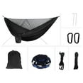 thumbnail image 2 of Camping Hammock with Net Netting Hanging Net Camping Sleep Bed Swing Black, 2 of 8