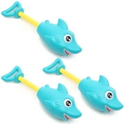 3 Pack Mini Shark Water Squirt Guns for Kids Swimming Pool Toys, Outdoor Games, Summer Under the Sea Party Favors