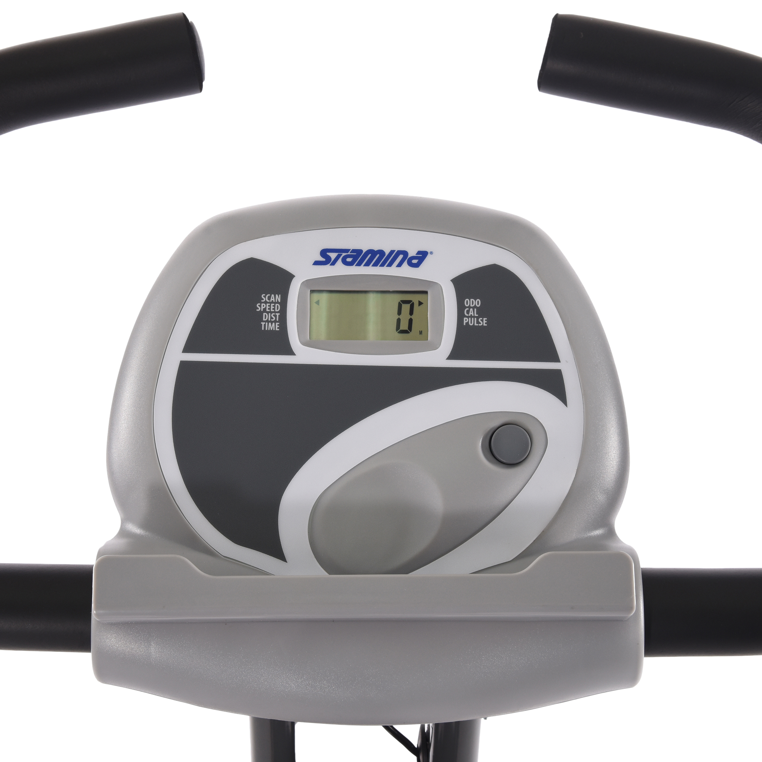 Stamina Folding Cardio Upright Exercise Bike with Heart Rate Sensors and Extra Wide Padded Seat - image 3 of 8