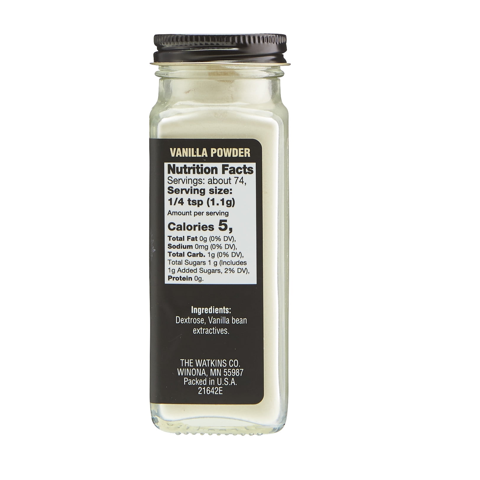 Watkins Vanilla Powder, 2.8 oz (Container Material: Plastic)