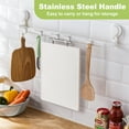 thumbnail image 6 of TINANA Stainless Steel Cutting Board: 16x10 inch Double-Sided, PP Chopping Boards with Stainless Steel Handles, 6 of 6