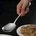 thumbnail image 6 of Foqnuq 2pc Stainless Steel Spoons - Flat Bottom, Dessert & Rice Spoons - Rust-Proof, Ergonomic Handles - For Kids, Muffins, Soup, Porridge, 6 of 9