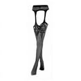 thumbnail image 3 of SIMPLEJWEL Porte-Jarretelles en Résille Bas Collants Cuisse Haute Été Aguichant Chaud 6505 Taille Unique, 3 of 5