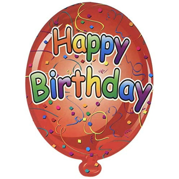 Beistle Mini Découpes de Ballons d'Anniversaire-10 Pcs, Multicolore
