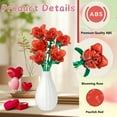 thumbnail image 4 of QOQ Rose Flowers Bouquet Building Sets Artificial Flower Building Kit Valentine's Day Gift for Adults Girls, 4 of 7