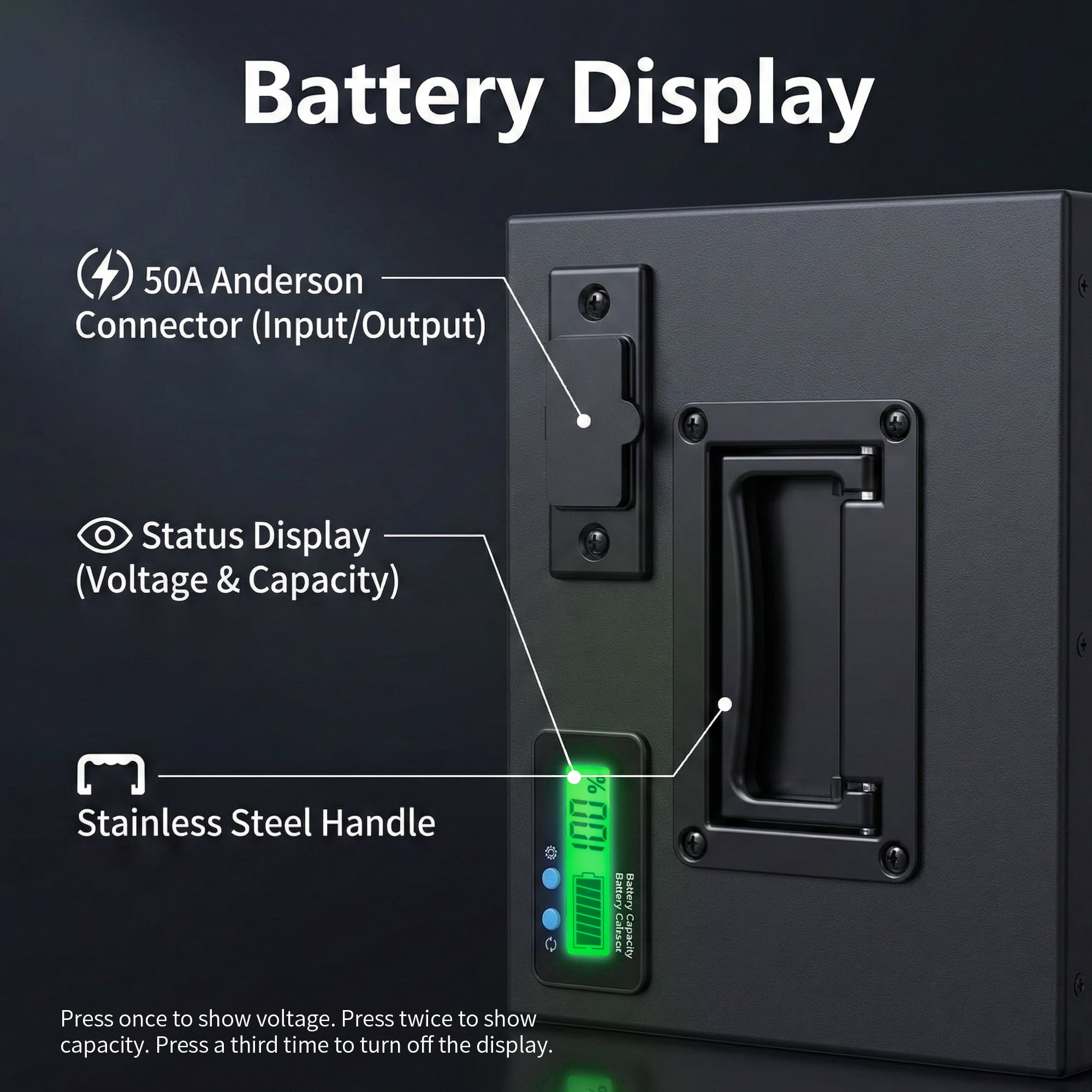 HTLINONYT 72V 50Ah LiFePO4 Electric Bike Battery, Built-in BMS, Replacement Battery for 250W-1500W Ebike & Scooter Motors