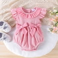 thumbnail image 2 of NOLDARES Baby Girls Birthday Party Dress Newborn Tulle Tutu Romper Bodysuit Outfit(Red,12-18 Months), 2 of 5