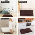 thumbnail image 6 of TickJOY 26"x17" Bathroom Rug, Non-Slip Bath Mat, Soft Cozy Shaggy Durable Thick Bath Rugs for Bathroom, Machine Wash Dry Plush Rugs for Bathtubs, Rain Showers, and Under Sink, Brown, 6 of 7