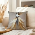 thumbnail image 3 of Ethan Taylor Music and Dance Throw Pillow Soft Cushion Cover 'Ballet Dancer, Ballerina Dance Ballet' Glam Pattern Decorative Square Accent Pillow Case, 20x20 Inches, Brown, Beige, 3 of 5