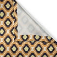 thumbnail image 3 of Ambesonne Ikat Kitchen Curtains, Geometric Indonesian Vivid, 55"x39", Orange Yellow Indigo, 3 of 3
