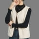 thumbnail image 5 of HongQid Women's Fleece Vests Button Warm Sleeveless Coat Vest Fall Fuzzy Lightweight Jackets Winter Soft Outerwear with Pockets, 5 of 6