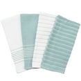 thumbnail image 2 of All-Clad Skipping Stripe & Wave Kitchen Towels, 4-Pack, Rainfall, 2 of 5