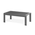 thumbnail image 4 of May in Color Outdoor Coffee Table Rectangle, Metal Patio Coffee Table for Balcony, Garden, Deck, Backyard, Grey, 4 of 4