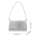 thumbnail image 2 of Bolso Hombro Mujeres Cool Girl Gir PU Cuero Textura Correo Cuadrado Pequeño Decha Bag Rojo, 2 of 9