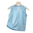 thumbnail image 2 of Fnooota Boys Athletic Tank Tops, Breathable Sleeveless Knitting Cotton Casual Kids Summer Tees Blue Size 6, 2 of 6