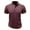 Red, variant on WREESH Men's Casual Fashion Henley Shirts Short Sleeve Shirt with Turn-Down Collar and Button Detail a Solid Color Pullover Top for Stylish Comfort Red