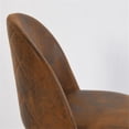 thumbnail image 5 of Homycasa Brown Suede Upholstered Kitchen Chairs-Comfortable Seat, 5 of 16