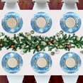 thumbnail image 7 of Ryvnso Blue Christmas Tree Round Plate Mats Dining Table Placemat Set of 4 for Holiday Decoration, 7 of 7
