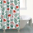 thumbnail image 4 of Pioneer Flower Floral Print Pattern Shower Curtain 72"x84", Bathroom Decorative Shower Curtain Set with 12 Hooks, Waterproof Washable, 4 of 6